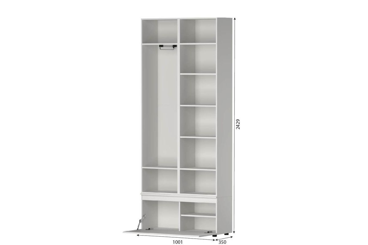 модульный шкаф 1,0 "одри" (глубина 350мм) «Курс-Мебель»