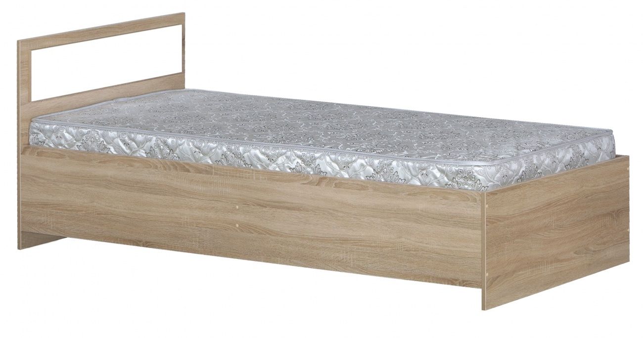 кровать 800-2 (прямые спинки) без матраса «Курс-Мебель»