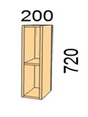 шкаф 200 без фасада марта	 «Курс-Мебель»