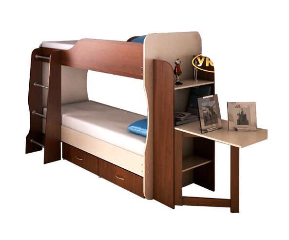 кровать 2-х ярусная со столом «Курс-Мебель»