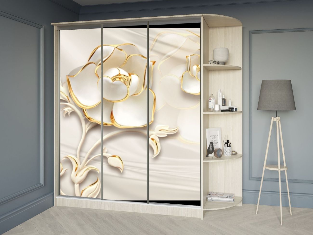 шкаф-купе 1,8м фотопечать «Курс-Мебель»