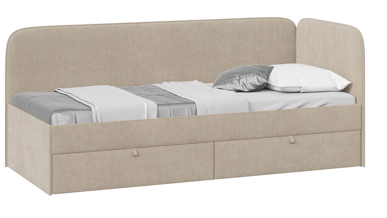 кровать «молли» с мягкой обивкой тип 1 80*200 «Курс-Мебель»