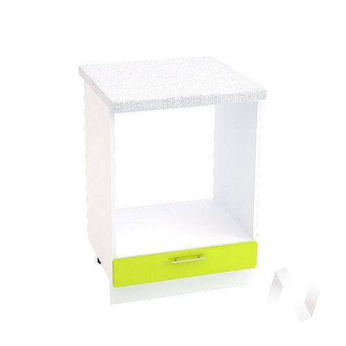 кухня "валерия-м": шкаф нижний под духовку 600, шнд 600 (белый глянец/корпус белый) «Курс-Мебель»