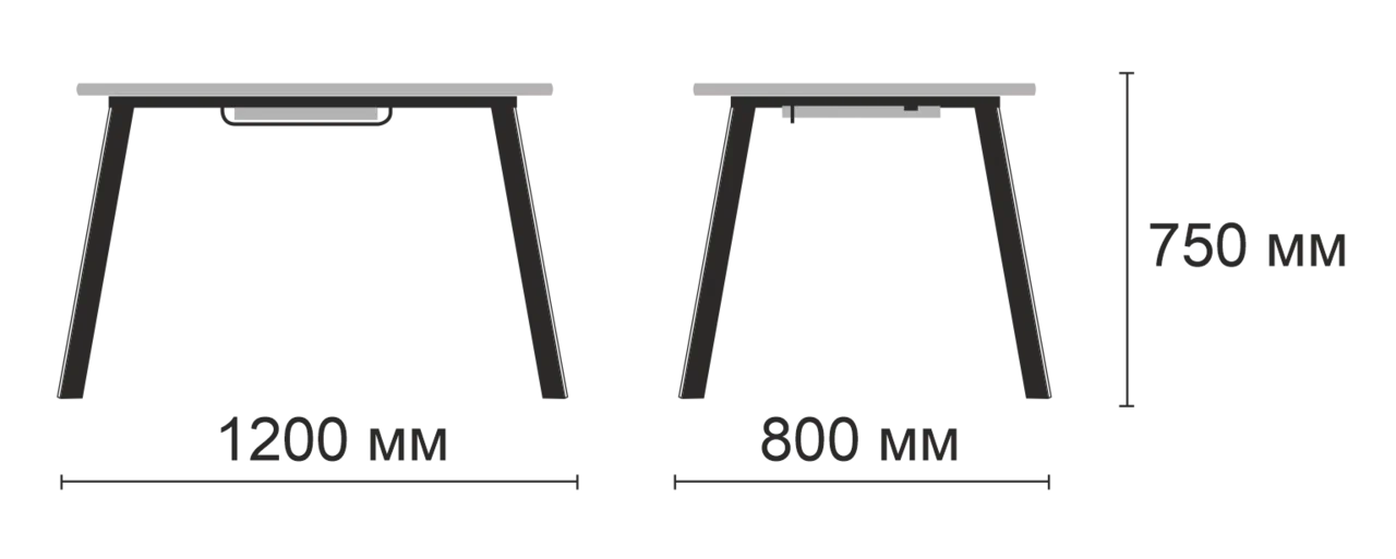 стол дублин бабочка в4, пластик, дуб вотан / черный		 «Курс-Мебель»