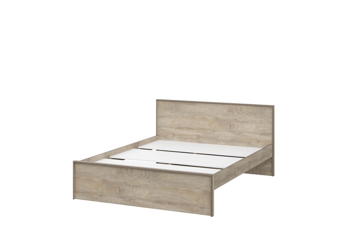 кровать 1600 аб (дуб энгрейн/белый гладкий) "этна" «Курс-Мебель»