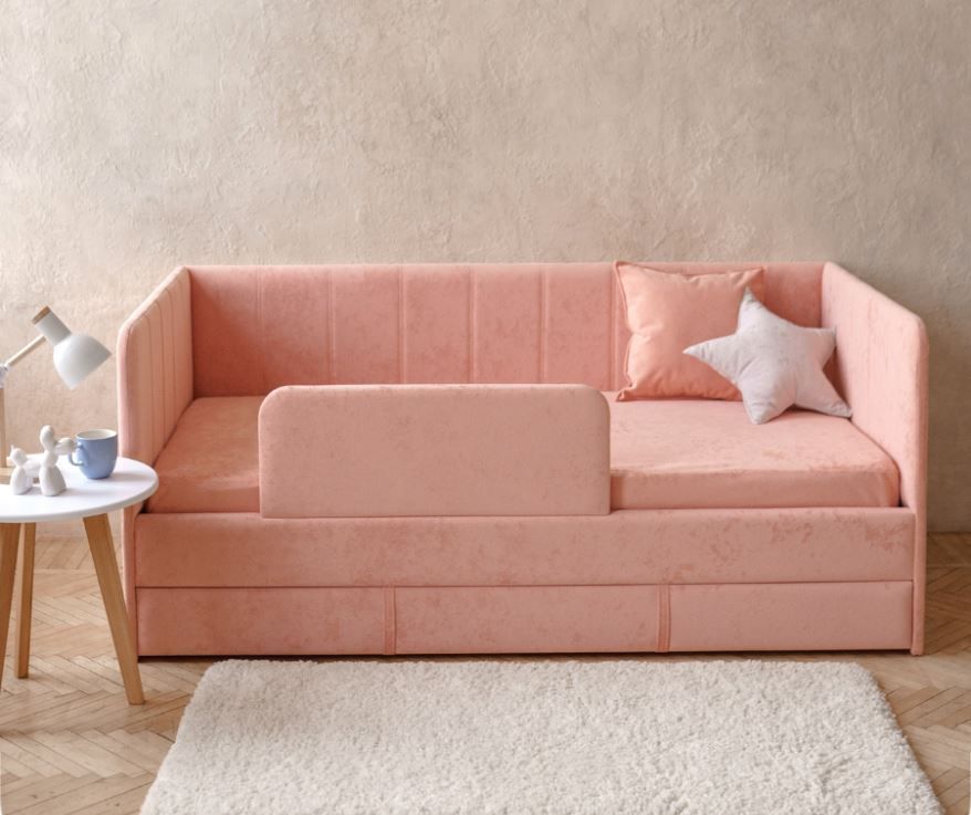 dream line 90*180 в полоску с матрасом «Курс-Мебель»