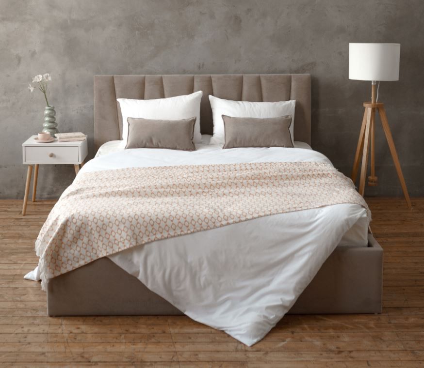 двуспальная кровать kelly 180х200 с подъемным механизмом «Курс-Мебель»