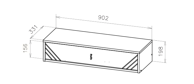 "байкал" стол туалетный (навесной) «Курс-Мебель»