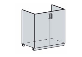классика 2 мойка 80 с вр.овал.мет.570/490 «Курс-Мебель»