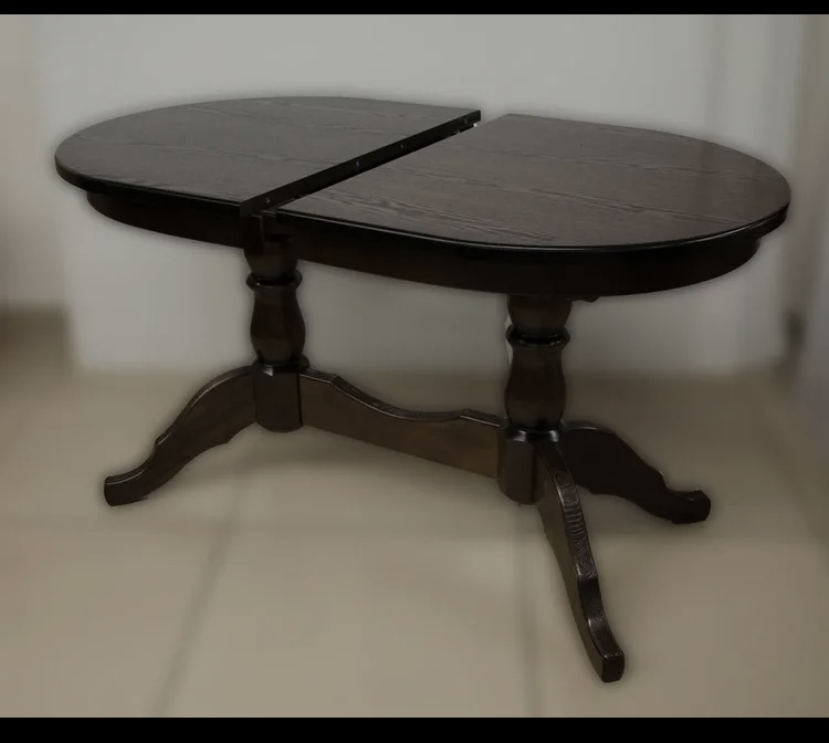 стол элегант ор-1300 овальный раздвижной  «Курс-Мебель»