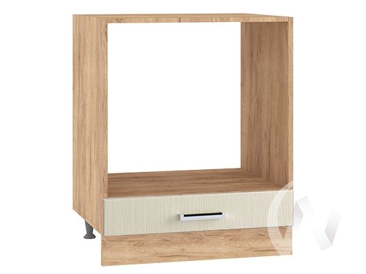 кухня "луксор": шкаф нижний под духовку 600, шнд 600 (клен бирюза/корпус белый)  «Курс-Мебель»