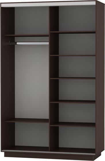 шкаф-купе 2-х дверный 1400 х 2400 орхидея белая «Курс-Мебель»