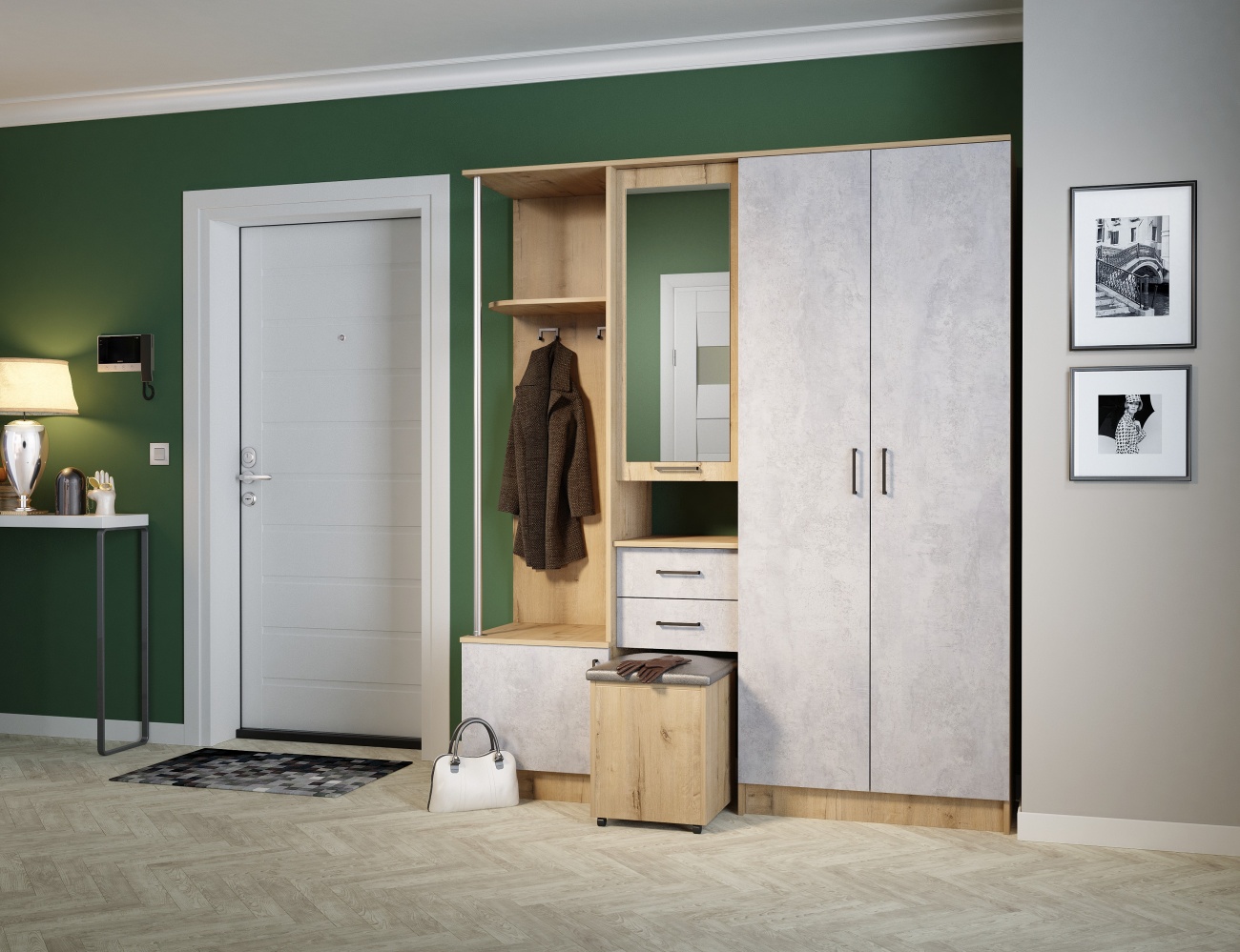 прихожая дуся 1,7 м «Курс-Мебель»