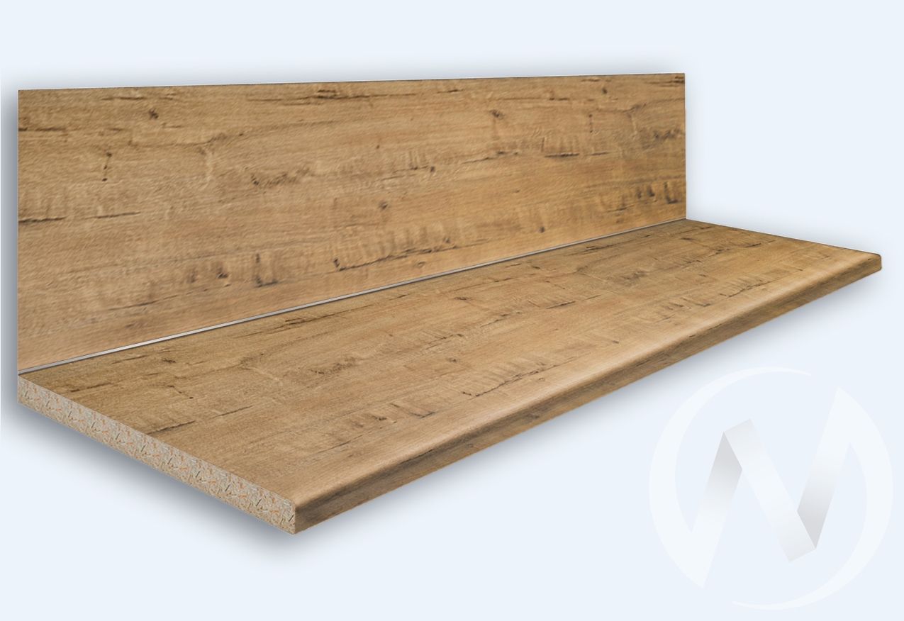 столешница 3000*600/38мм (№100ш дуб бунратти) в заводской упаковке  «Курс-Мебель»