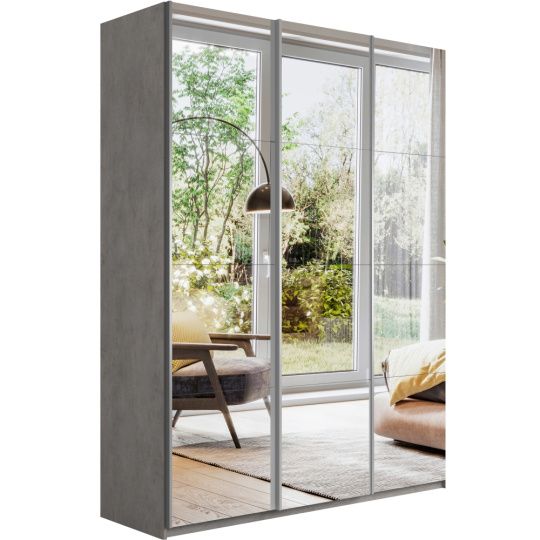 шкаф-купе прайм 1,8 м. с 3 зеркалами  «Курс-Мебель»