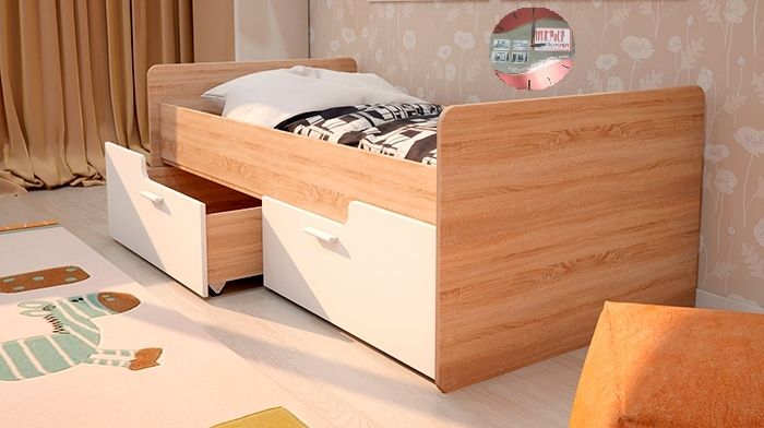кровать умка с 2 ящиками мдф «Курс-Мебель»