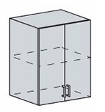 мдф металлик шкаф навесной 600/920 «Курс-Мебель»