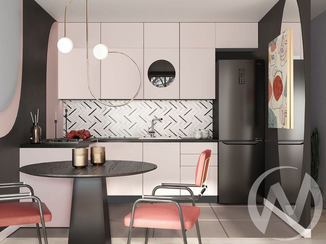 кухня "мемфис" комплектация 3 «Курс-Мебель»