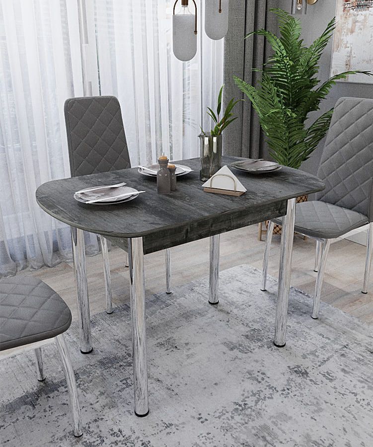 европейский стол нераздвижной пластик «Курс-Мебель»