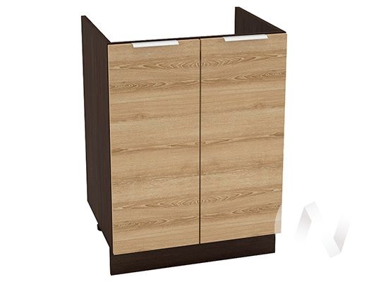 кухня "терра": шкаф нижний под мойку 600, шнм 600 новый (ель карпатская/корпус венге) «Курс-Мебель»