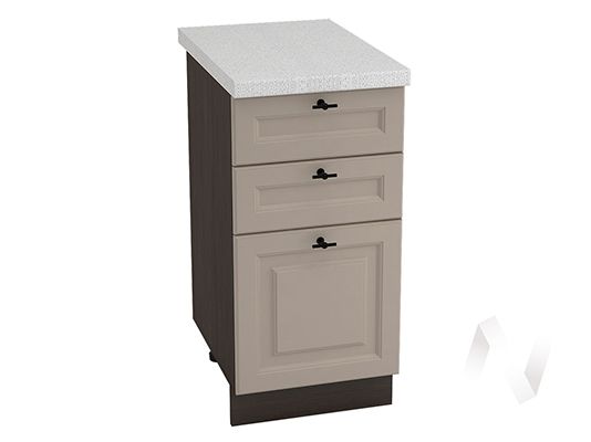 кухня "ницца royal": шкаф нижний с 3-мя ящиками 400, шн3я 400 (magnum/корпус венге)  «Курс-Мебель»