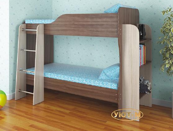 каркас 2-х ярусной кровати без ящиков с полочками «Курс-Мебель»