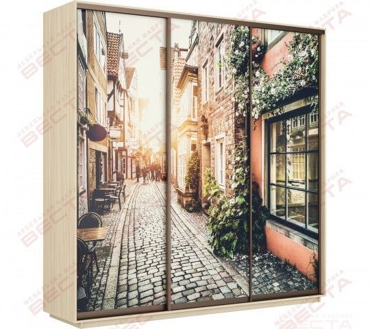 шкаф-купе 1,8м фотопечать «Курс-Мебель»