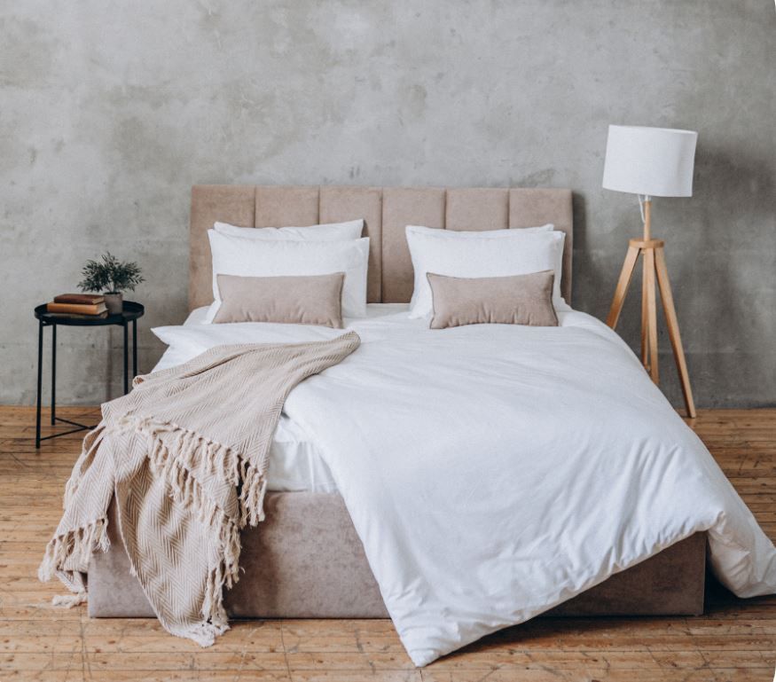 кровать line 180х200 с подъемным механизмом двуспальная «Курс-Мебель»