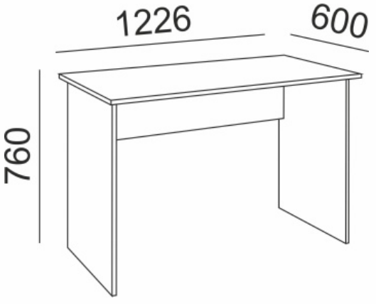 подростковая walker модуль №8 "стол прямой" «Курс-Мебель»