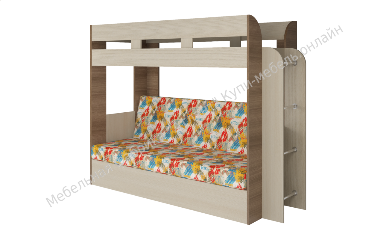 кровать с диваном карамель 75 «Курс-Мебель»