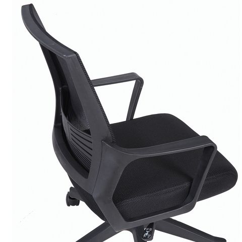 кресло brabix "balance mg-320", с подлокотниками, черное, 531831 «Курс-Мебель»
