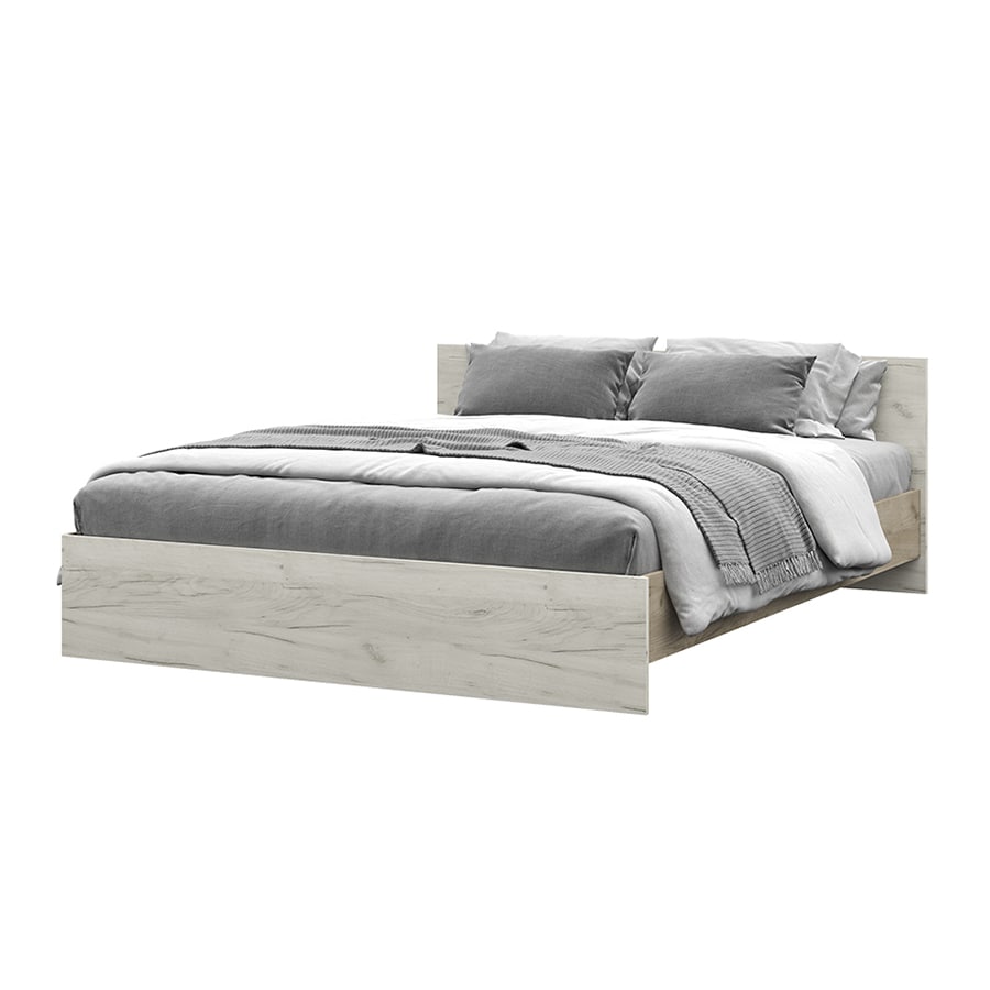 басса кровать 1600 кр 558 дуб крафт серый/дуб крафт белый «Курс-Мебель»