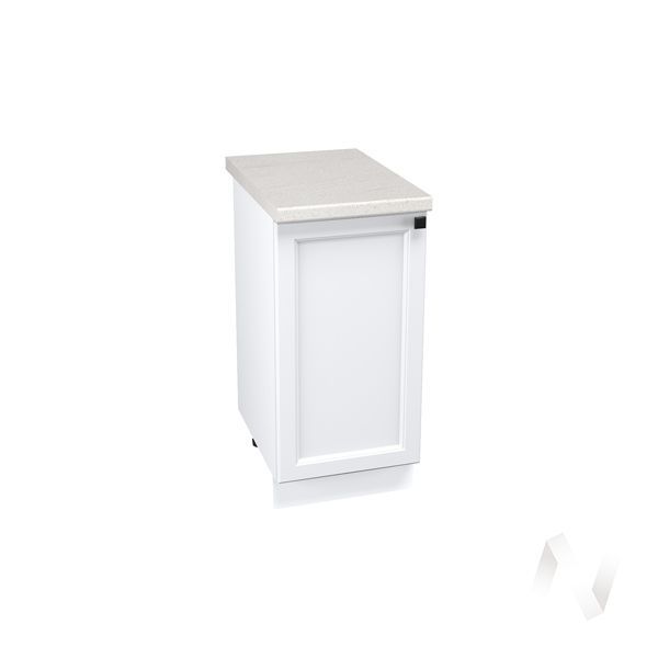 кухня "тулиппа": шкаф нижний 400, шн 400 (айленд силк/корпус белый)  «Курс-Мебель»