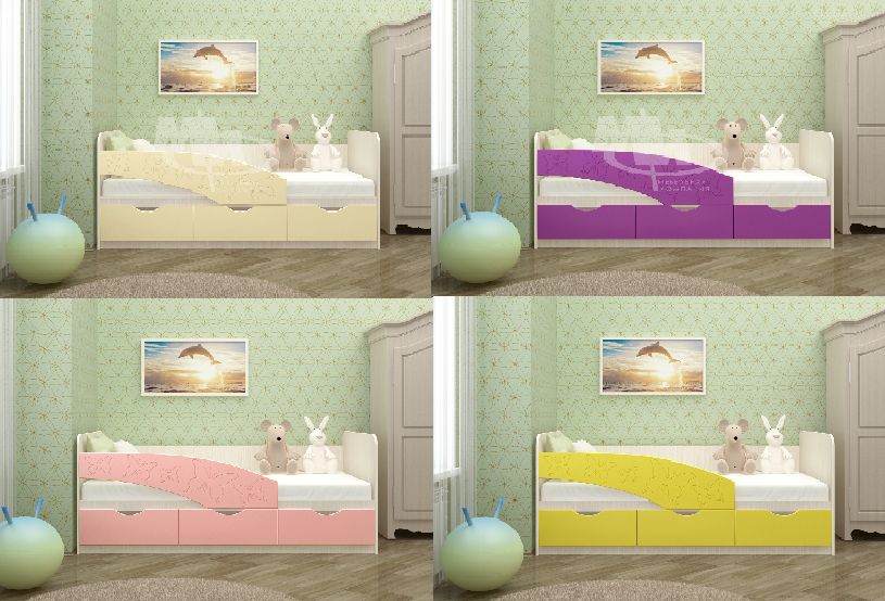 кровать "бабочки" 1,6м «Курс-Мебель»