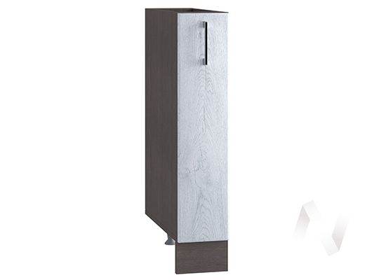 кухня "палермо": шкаф нижний бутылочница 150, шнб 150 (дуб остин серый/корпус белый) «Курс-Мебель»