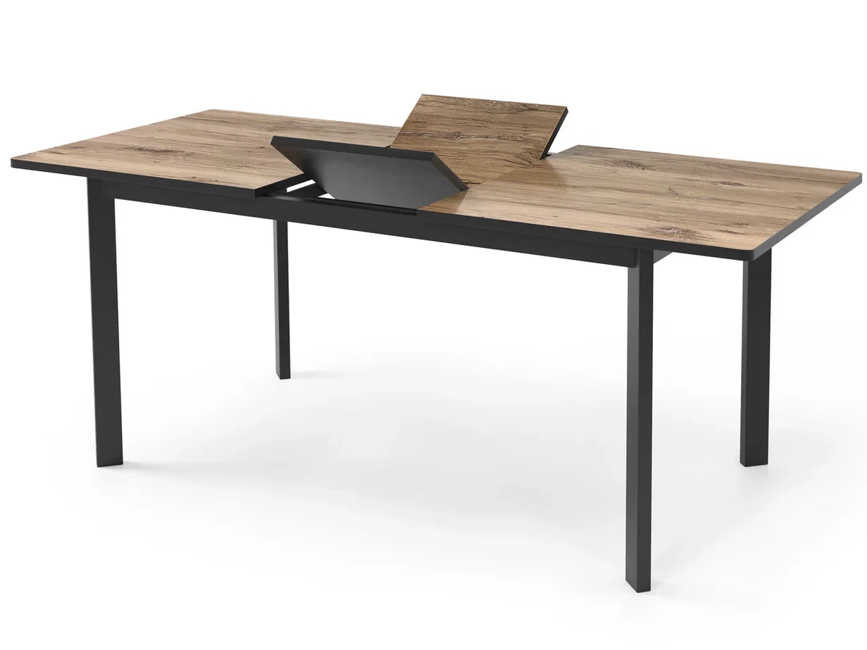 стол монреаль бабочка в2, пластик флагстафф / черный «Курс-Мебель»