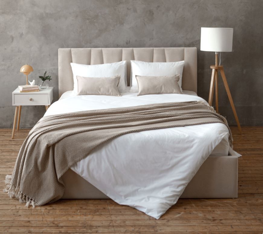 двуспальная кровать kelly 180х200 с подъемным механизмом «Курс-Мебель»