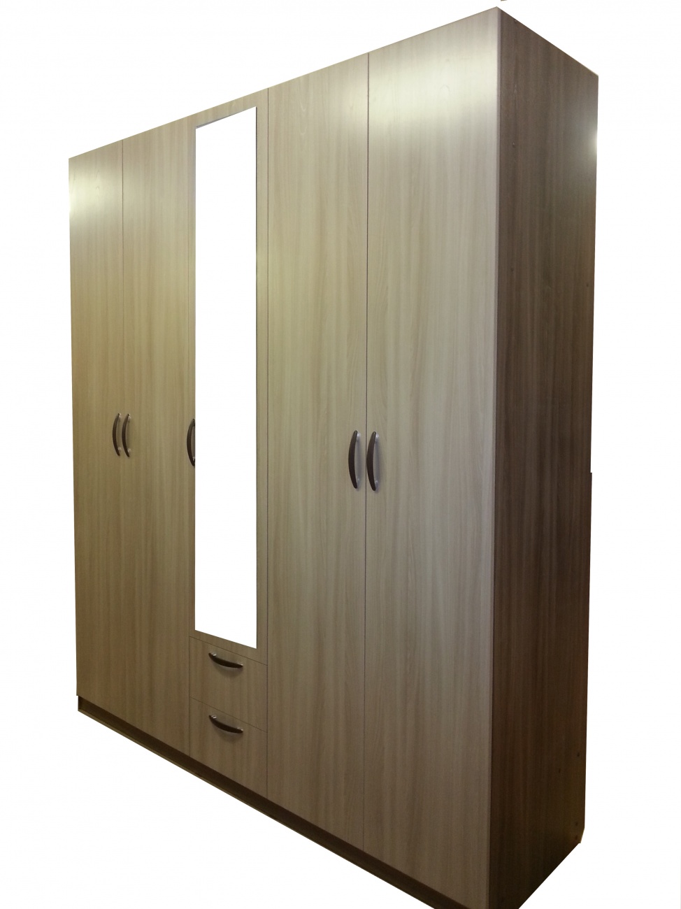 шкаф 5-ти дверный стандарт 24 с зеркалом «Курс-Мебель»
