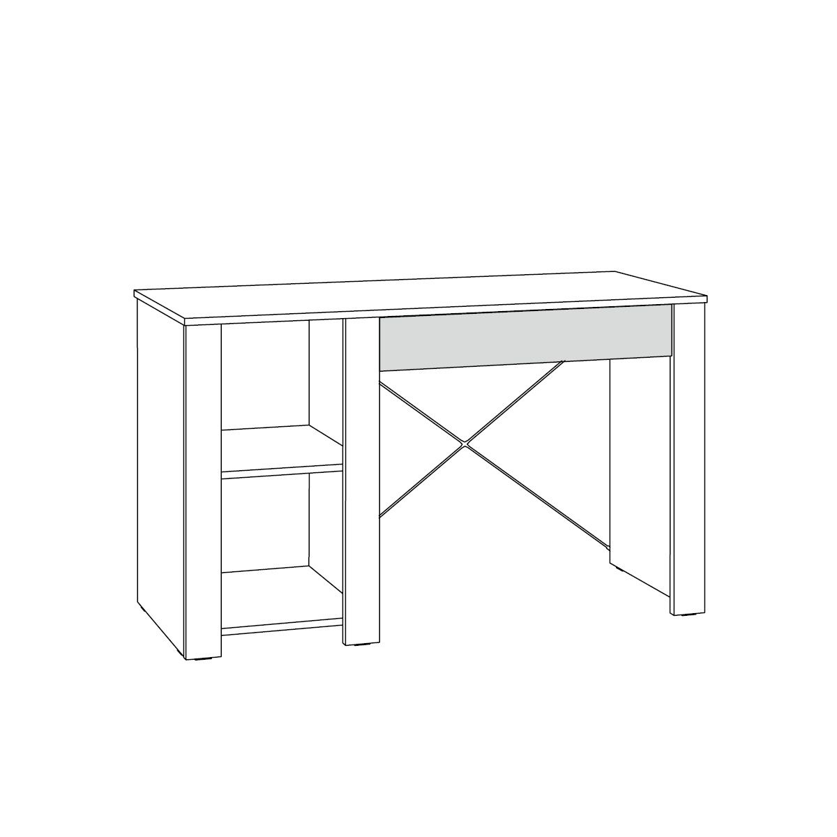 джастин стол письменный 12.154 «Курс-Мебель»