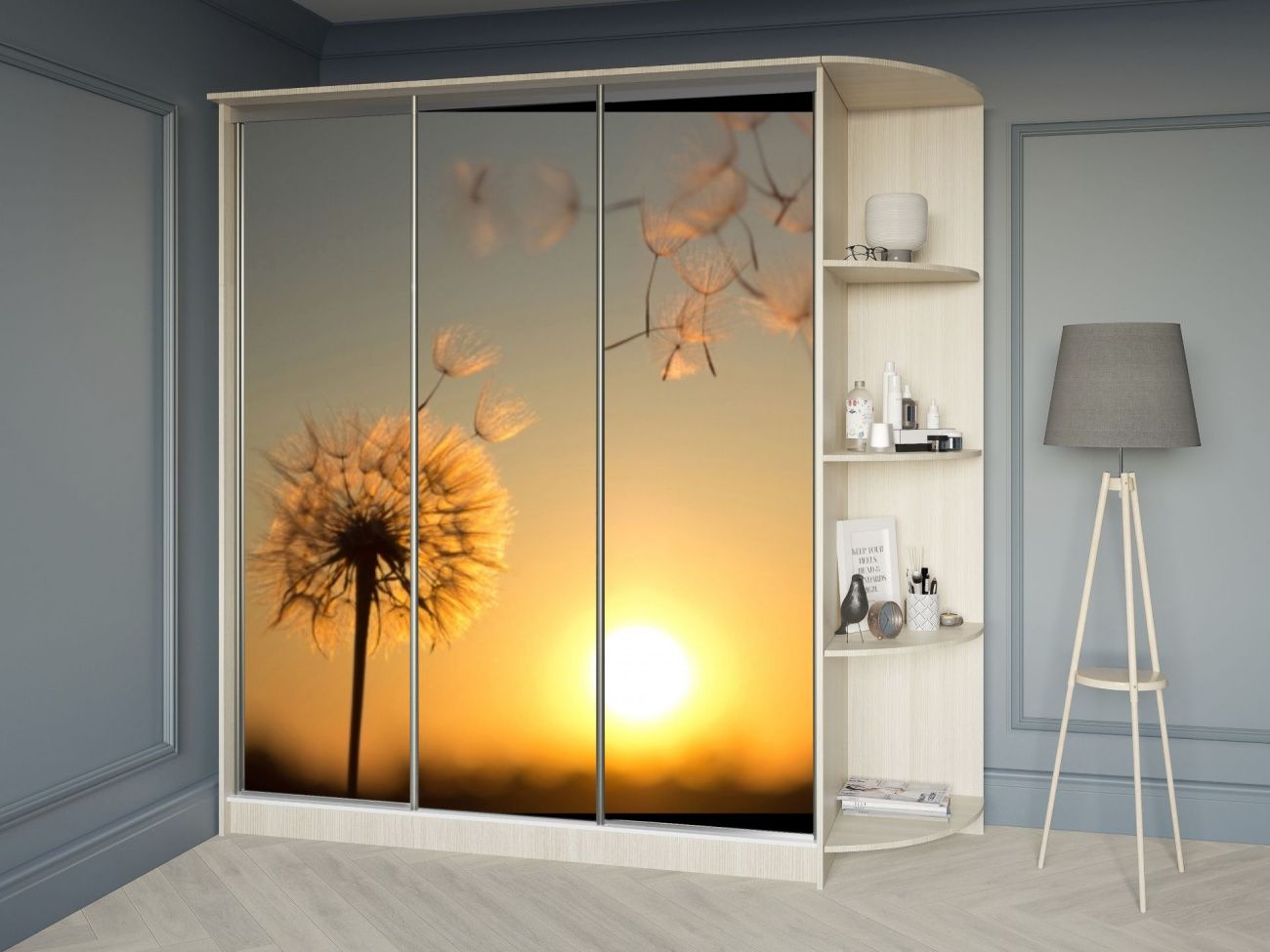 шкаф-купе 1,8м фотопечать «Курс-Мебель»