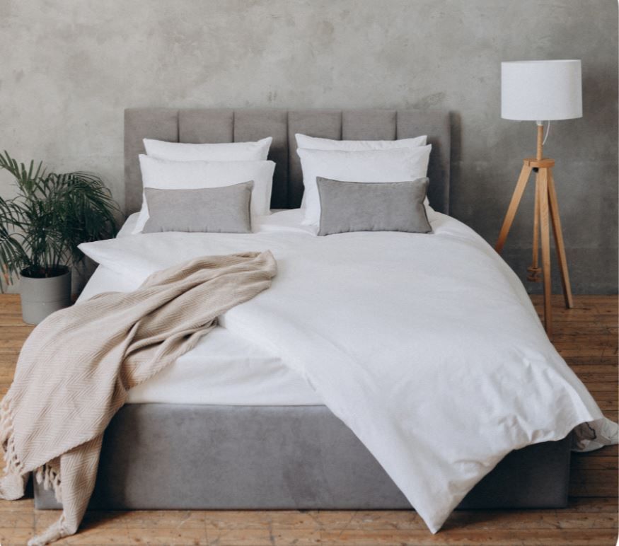 кровать line 180х200 с подъемным механизмом двуспальная «Курс-Мебель»