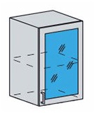 мдф металлик шкаф-сушка навесной со стеклом 500/920 «Курс-Мебель»