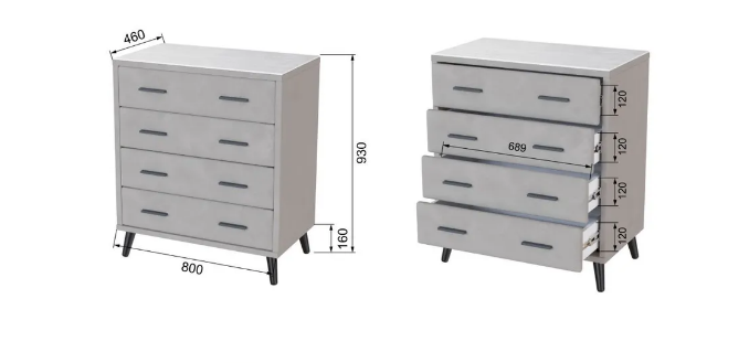 комод интерьерный пай «Курс-Мебель»