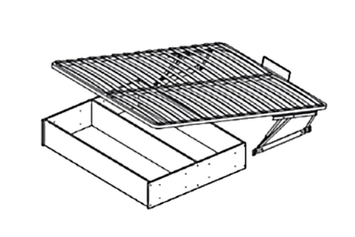кровать "ненси-2" 1,4м + ортопедический подъемный механизм 1,4 с ящиком  «Курс-Мебель»
