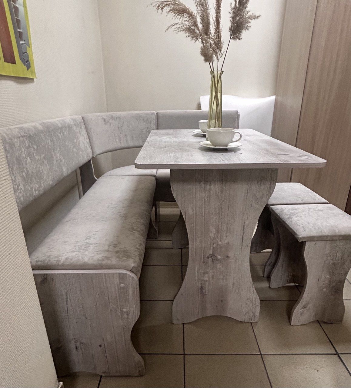 ку "миссия v"- финдус, велюр светло-серый нк	 «Курс-Мебель»