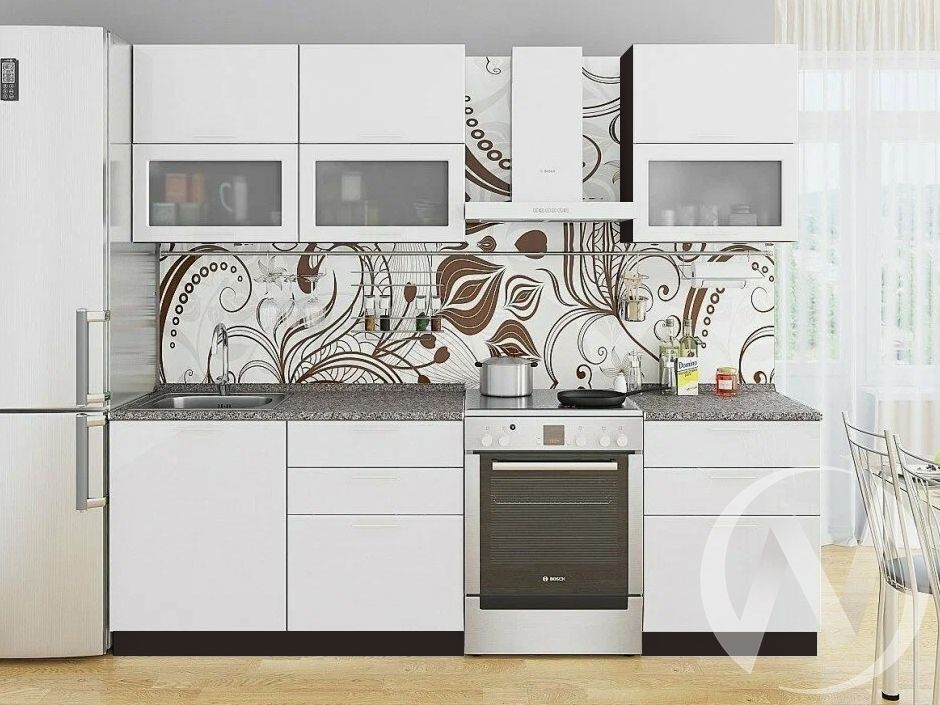 кухня "валерия-м": белый глянец «Курс-Мебель»