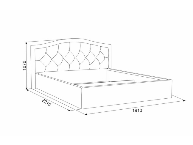 кровать 1.6 "верона" с подъемным механизмом + настил «Курс-Мебель»