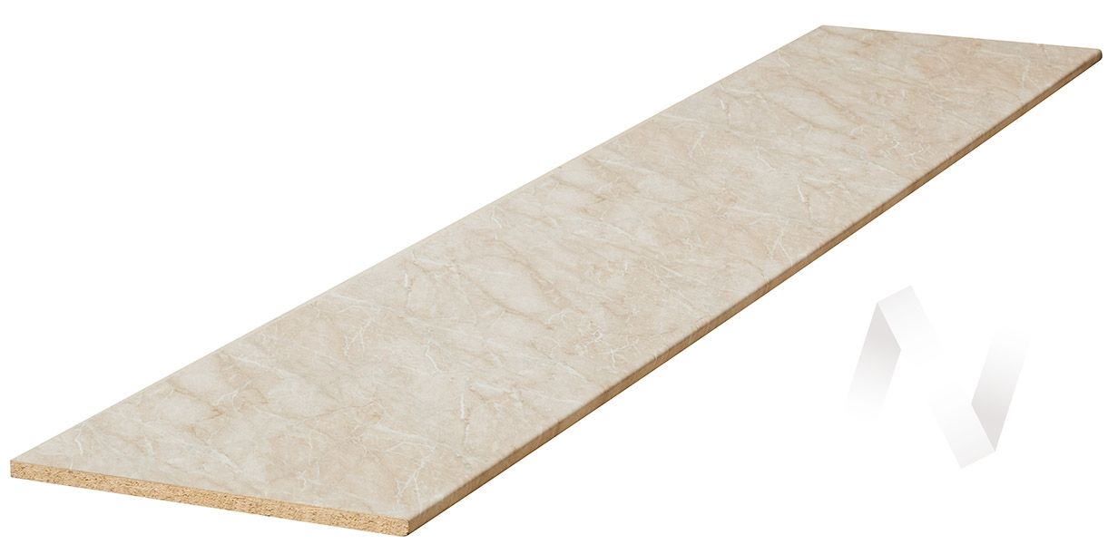 столешница 3000*600/38мм (№ 31 мрамор аргентина) в заводской упаковке  «Курс-Мебель»