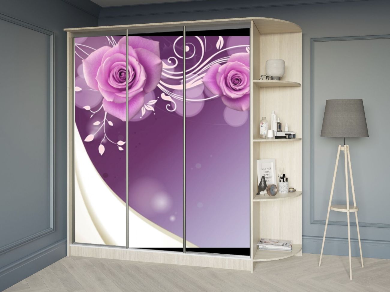 шкаф-купе 1,8м фотопечать «Курс-Мебель»