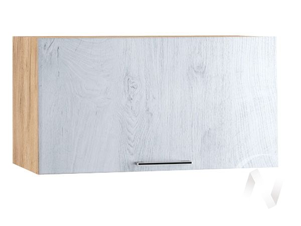 кухня "палермо": шкаф верхний горизонтальный 600, швг 600 (дуб остин серый/корпус белый) «Курс-Мебель»